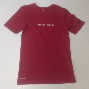 Nike Size Small Red "I Am Tiger Woods" Tee